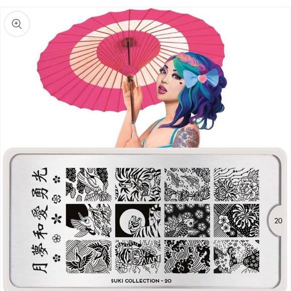 MoYou London stamping nail art plate in Suki, design 20 NWOT - Picture 1 of 4